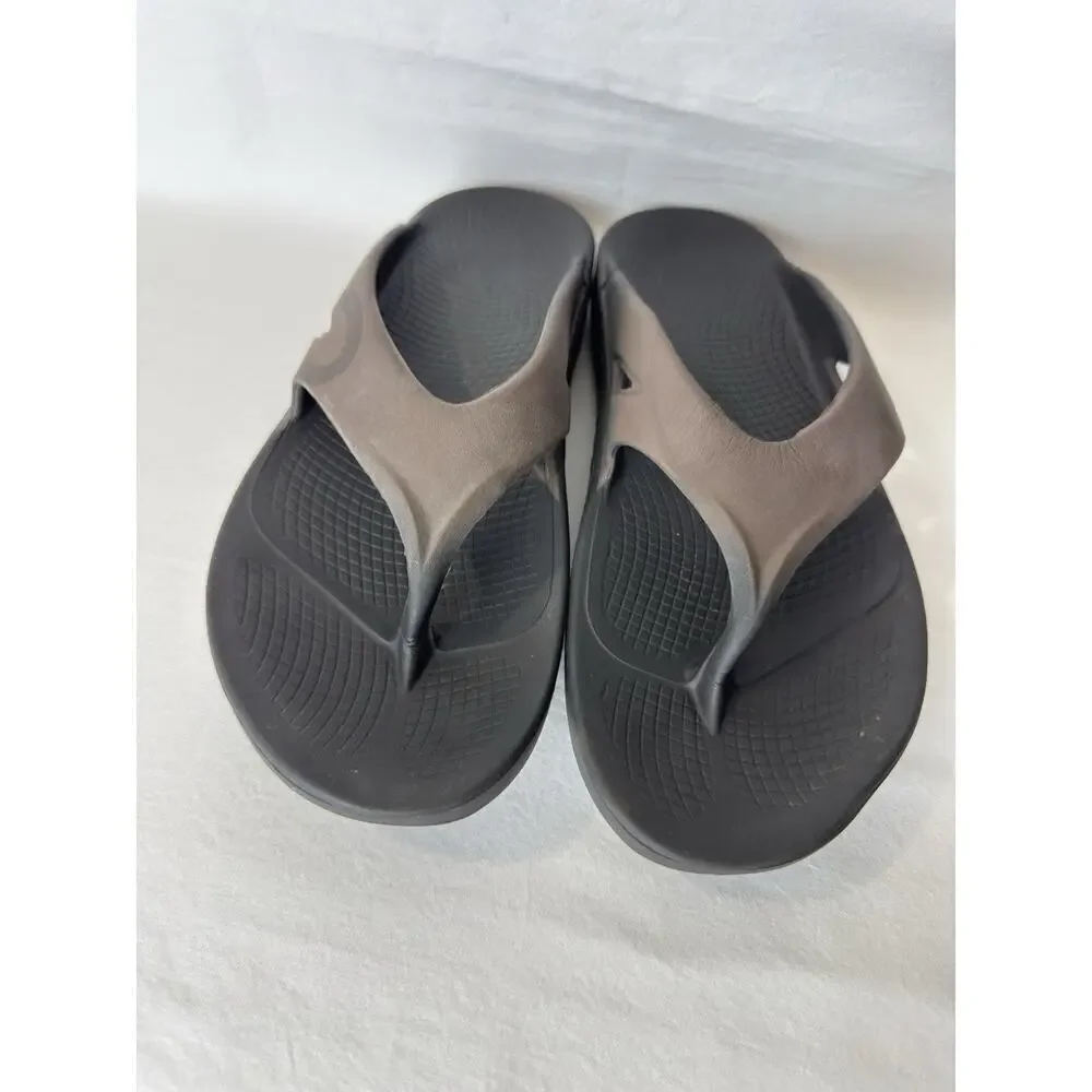 Oofos OOriginal Recovery Sandals Brown Thong Size Men 12 / Women 14